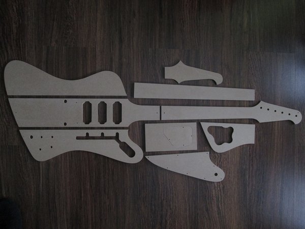 Firebird Gitarre Schablone template